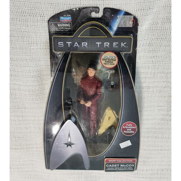 Star Trek Cadet McCoy 6" Figure NIB 2009 Playmates Warp Collection - Picture 1 of 6